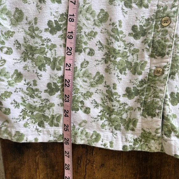Blair vintage green floral button shirt - Picture 9 of 9
